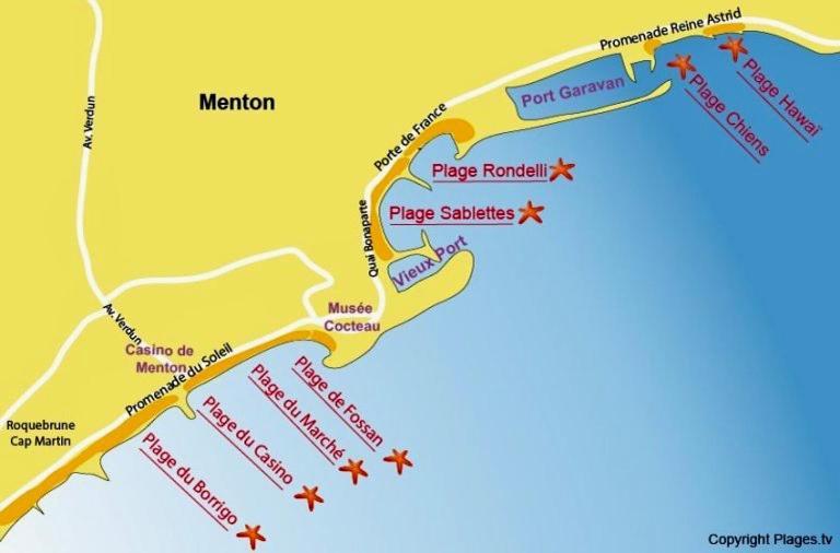 Studio La Cigale Bord De Mer Menton Kültér fotó